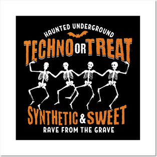 TECHNO - Or Treat Halloween Sweet (White) Posters and Art